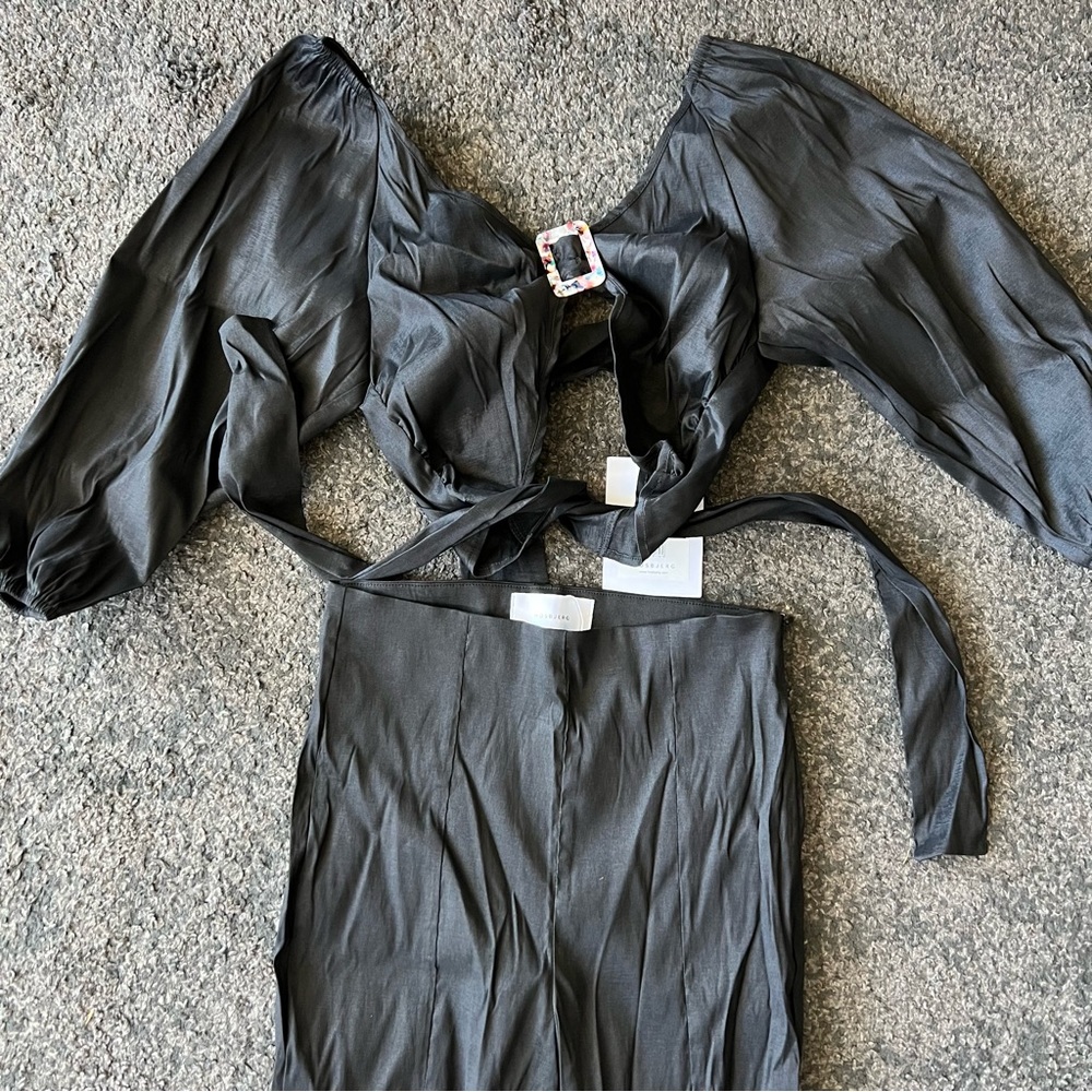 Revolve hosbjerg elora tie back buckle crop top party - Picture 9 of 15